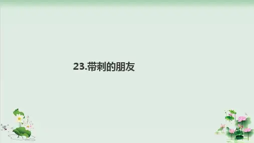 (部编版)小学语文三级上册《带刺的朋友》PPT精品课件