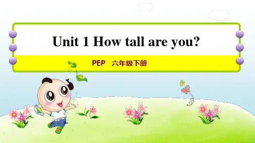 最新PEP版六年级英语下册 Unit 2 课时练6 授课+作业课件
