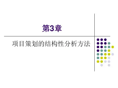 项目策划的结构性分析方法