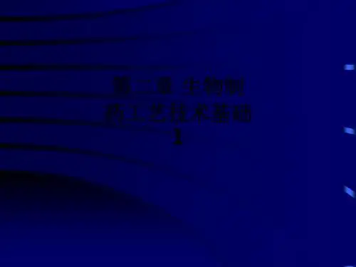 第二章 生物制药工艺技术基础1ppt课件