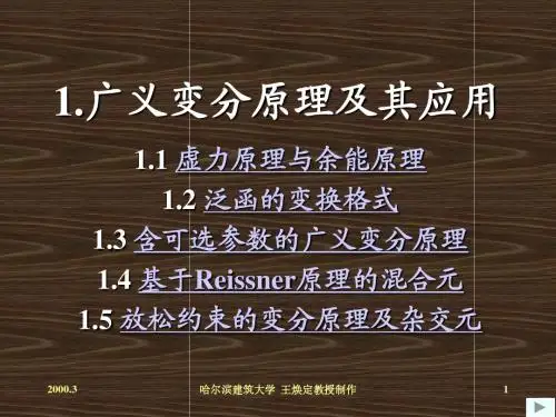 1[1].广义变分原理及其应用1.