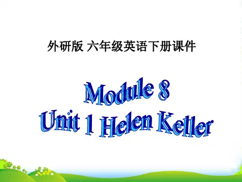 六年级英语下册 Module 8 Unit 1(2)课件 外研版