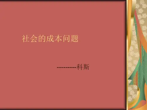 社会成本问题