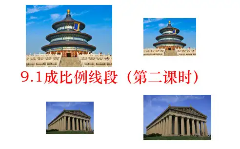 鲁教版(五四学制)八年级数学下册课件：9.1成比例线段2