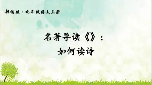 人教部编语文九年级上册名著导读《艾青诗选》课件