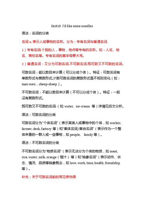_人教版英语七年级下册 Unit 10 ---12重难点精讲