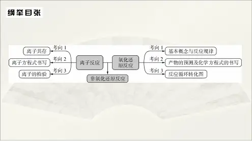 高中化学  二轮复习 导学案  离子反应 氧化还原反应