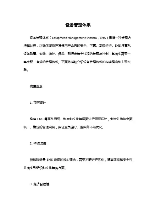 设备管理体系