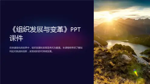 《组织发展与变革》课件