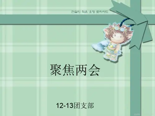 聚焦两会主题班会.ppt