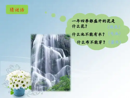《瀑布》课 件
