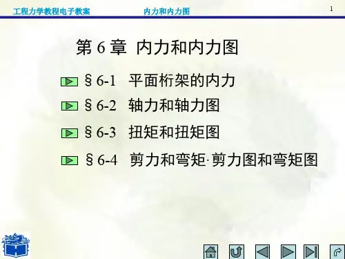 工程力学第6章内力和内力图