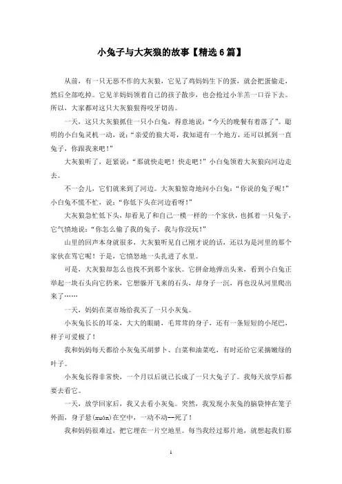 精选小兔子与大灰狼的故事【6篇】