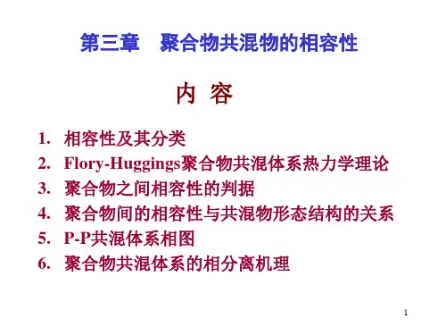 聚合物共混原理第三章聚合物共混物相容性3