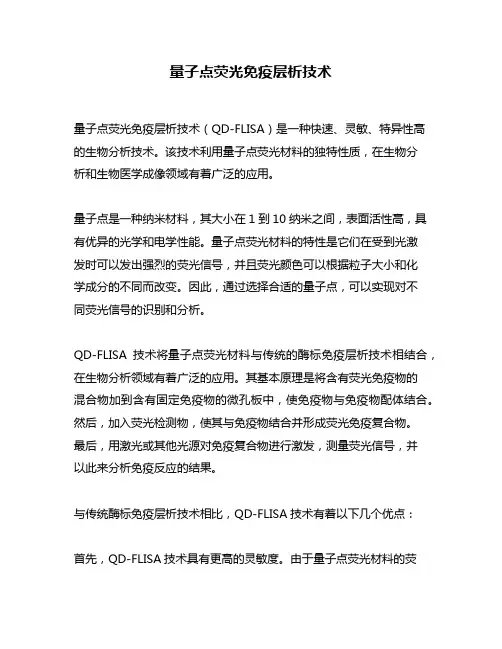 量子点荧光免疫层析技术