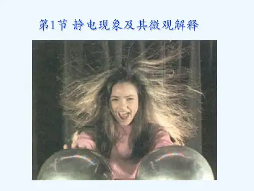2022-2021学年高二物理鲁科版选修3-1课件：1.1《静电现象及其微观解释》 （共32张） 
