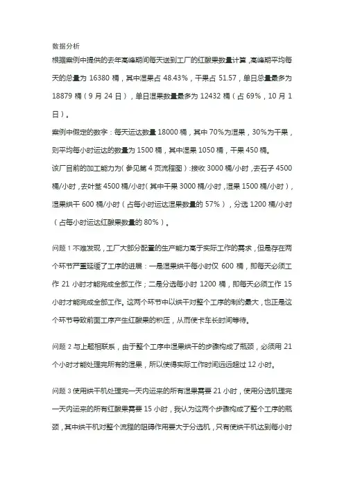 红酸果案例答案