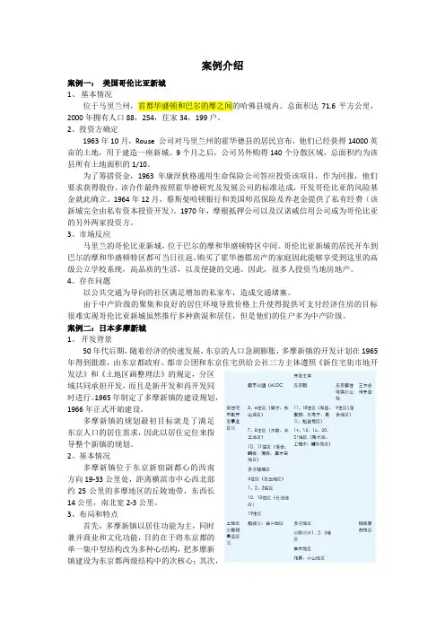 城市新区开发建设案例