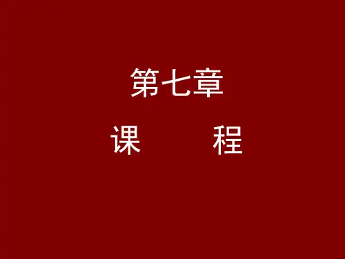 第七章课程ppt课件