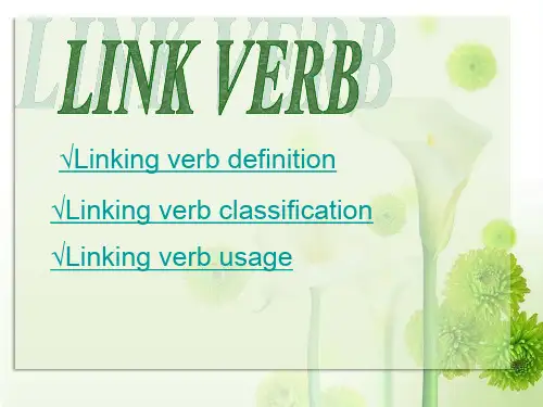 link verb