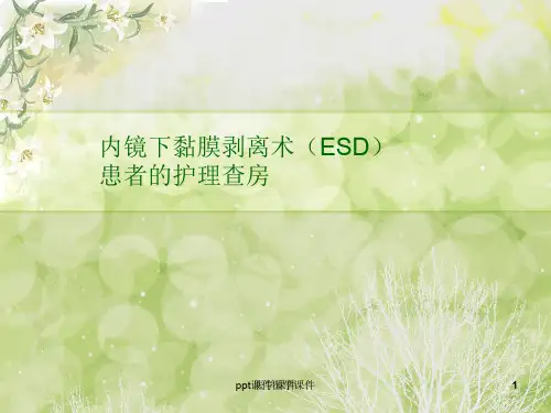 ESD术患者的护理查房 ppt课件