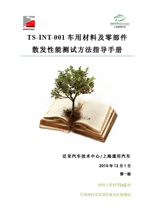 TS- INT-001 guideline 20101201