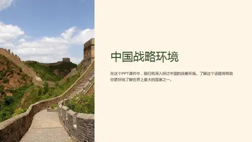 《中国战略环境》课件