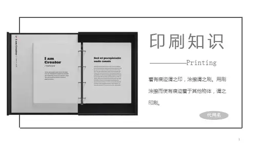 印刷知识印刷工艺技术PPT模板课件