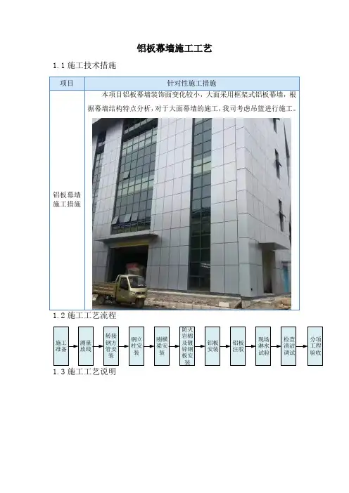 铝板幕墙施工工艺
