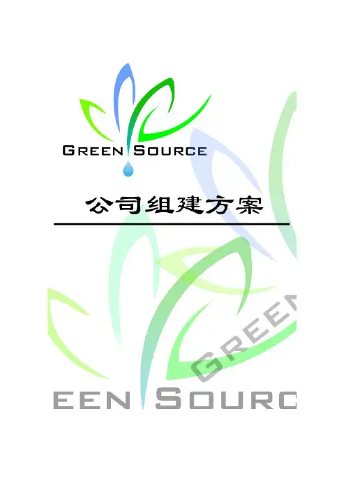 年产10万吨二甲醚生产线设计-公司架构