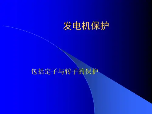 继电保护培训教材----发电机保护