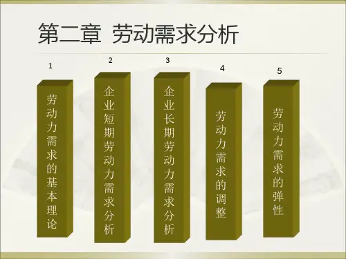 第二章  劳动需求分析