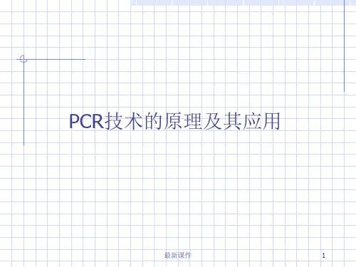 PCR技术的原理及其应用ppt课件