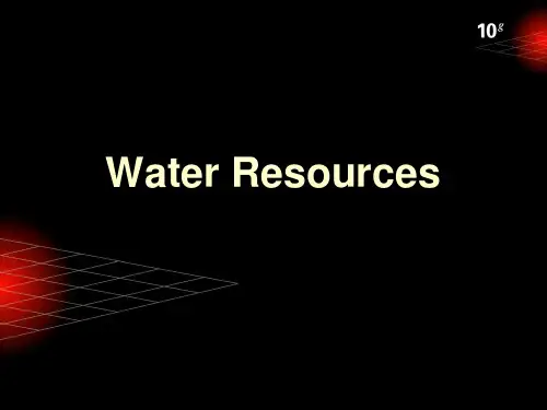 water resource