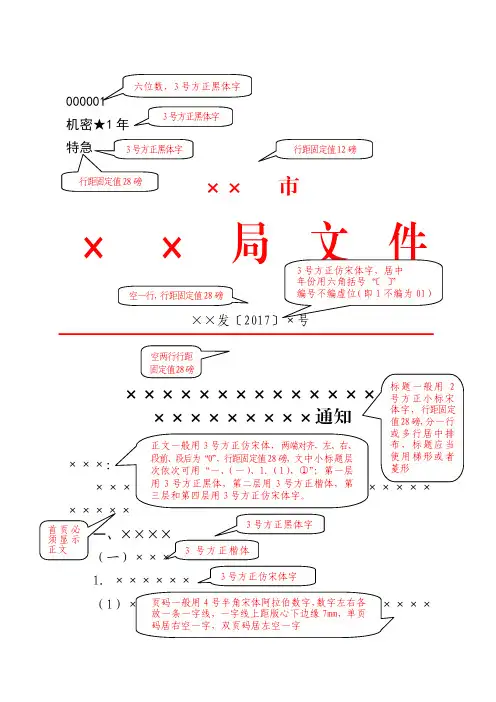 红头文件模板