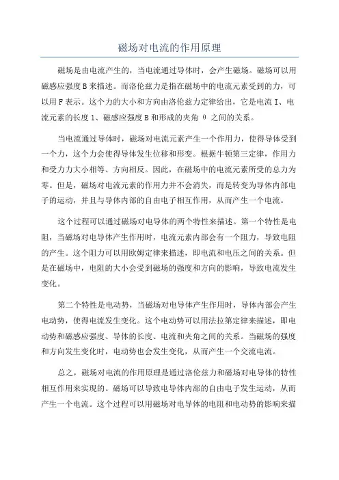 磁场对电流的作用原理