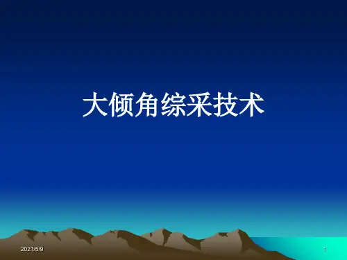 煤矿大倾角采煤方法
