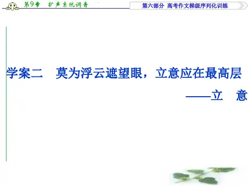 优化方案高考总复习·语文(人教)课件：第六部分学案二