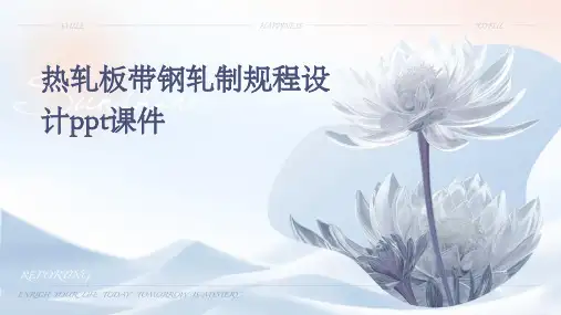 热轧板带钢轧制规程设计PPT课件