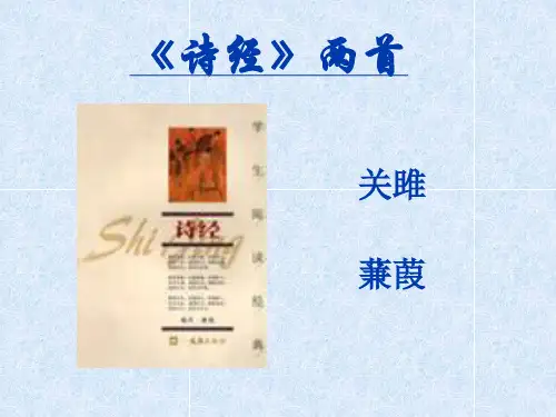 人教版(新课程标准)语文诗经两首《关雎》《蒹葭》