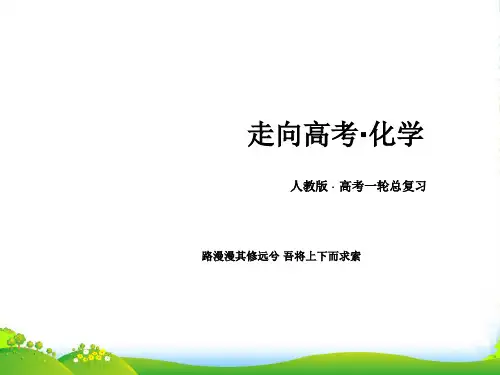 【走向高考】高考化学一轮总复习7-3化学平衡移动化学反应进行的方向课件人教(必修部分)