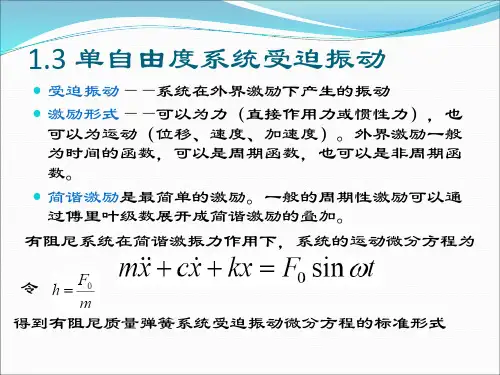 单自由度系统受迫振动