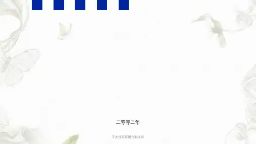 平安保险薪酬方案提纲ppt课件