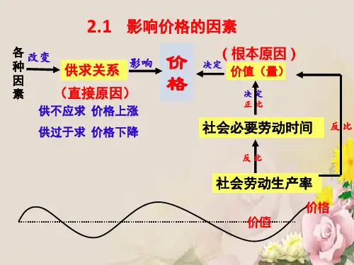广东省廉江市实验学校高中政治必修一课件：2.2 价格变动的影响(共20张PPT)