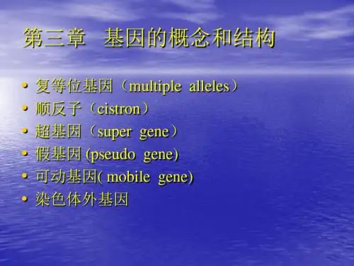 基因的概念和结构-PPT精选