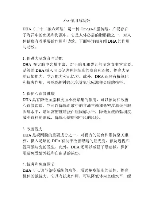 dha作用与功效