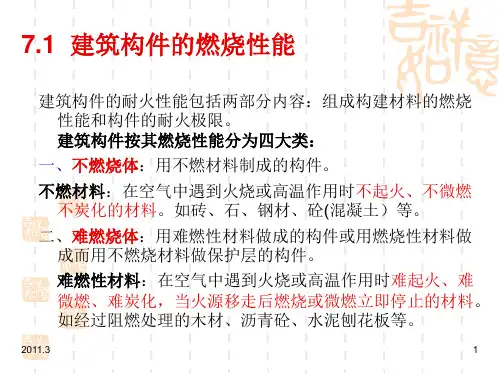 建筑构件的耐火试验