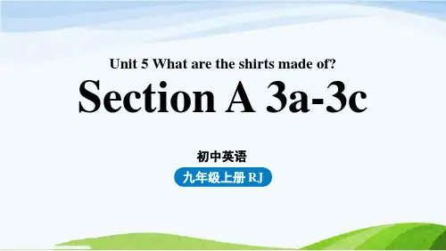 人教英语九年级上Unit5第2课时(Section A 3a-3c)