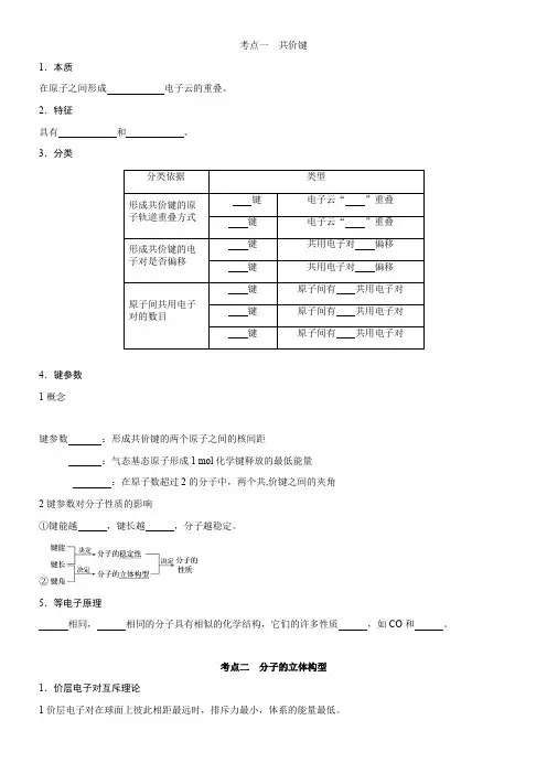 人教版高中化学选修：物质结构与性质 归纳与整理-“百校联赛”一等奖