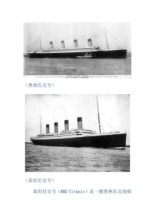 泰坦尼克号沉没之阴谋论